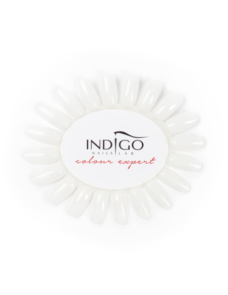 Color Chart Display Oval milky Indigo Colour Expert (White)