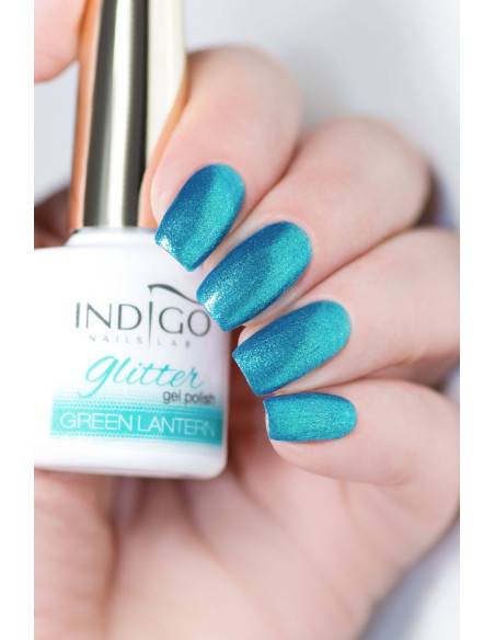 Green Lantern Glitter Gel Polish 7 ml