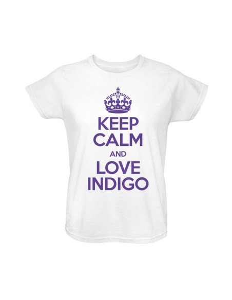Keep Calm & Love Indigo T-Shirt M