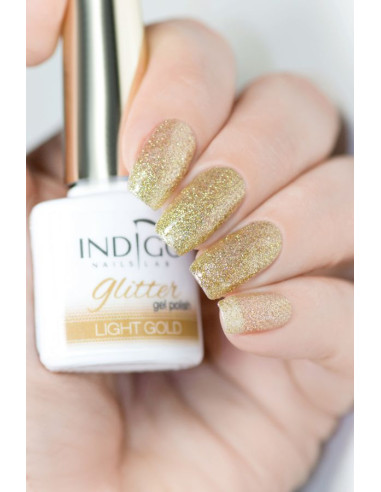 Light Gold Glitter Gel Polish 7ml