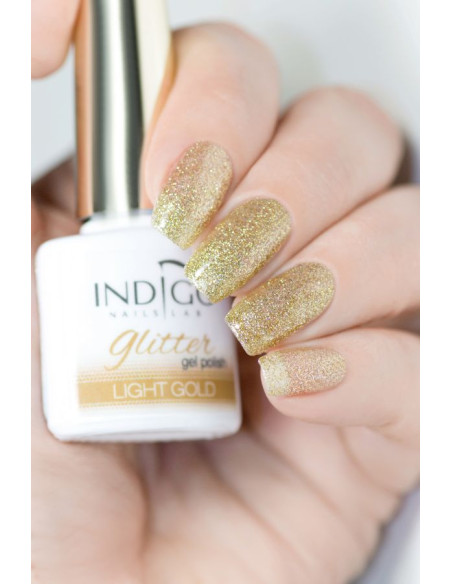 Light Gold Glitter Gel Polish 7ml