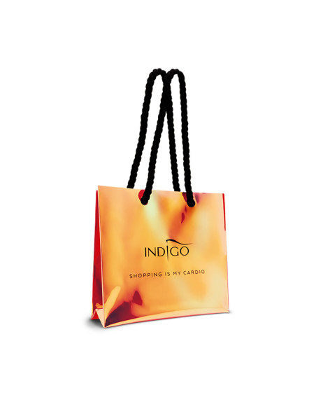Holographic shopping bag - orange