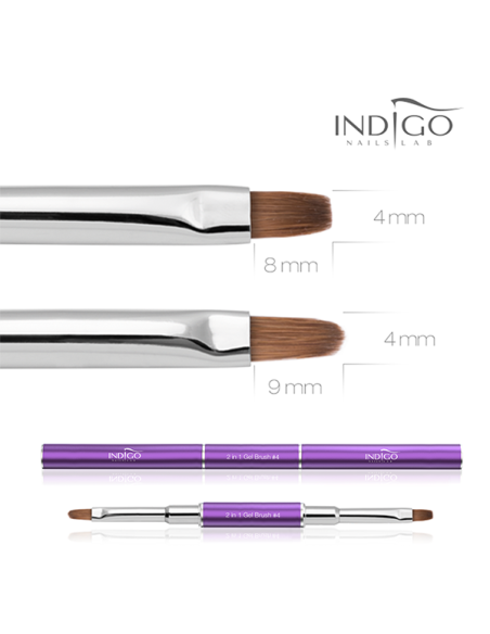 Indigo 2 w 1 Gel Brush No 4